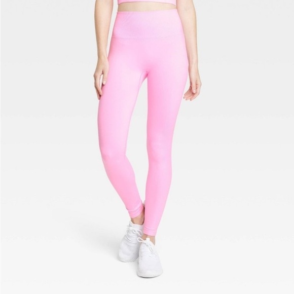 all in motion Pants - Women's Seamless High-Rise Leggings - All In Motion™ Pink L new